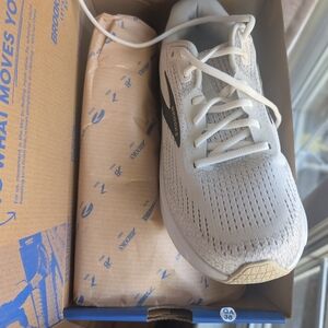 Brooks White and Black Athletic Shoes